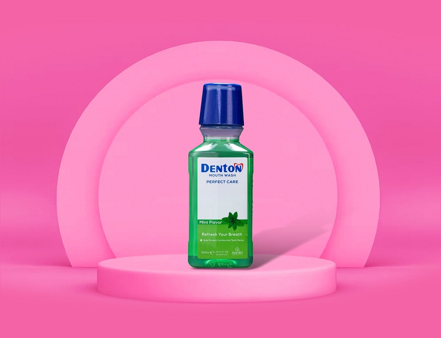 دنتون نعناع Denton mint مضمضة لعلاج إلتهابات اللثة وإزالة الجير صحة