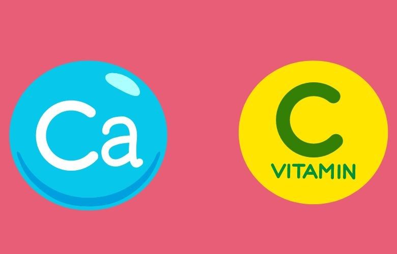 تناول الكالسيوم وفيتامين سي في نفس الوقت