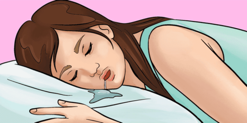 ما هي عواقب سيلان اللعاب أثناء النوم؟