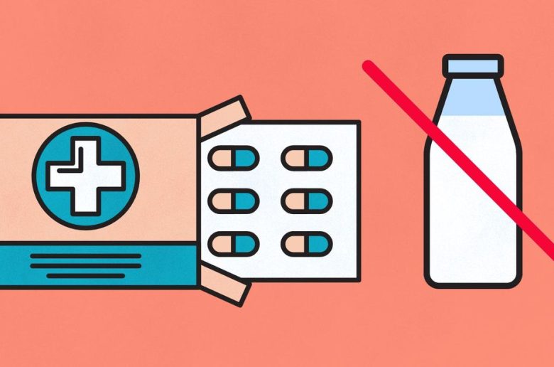 فئات دوائية تجنبي تناولها مع الحليب