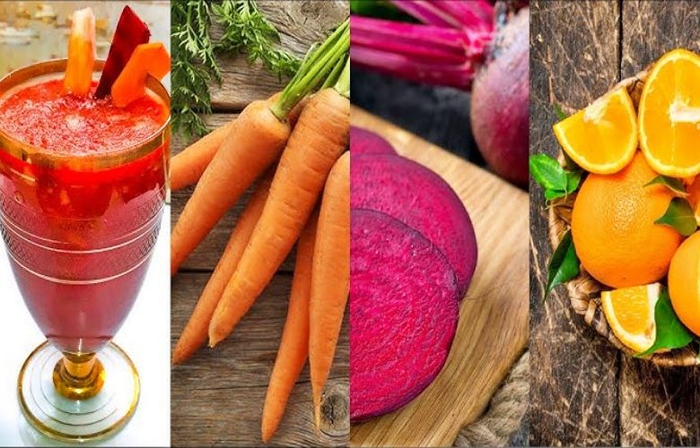 5 فوائد لشرب عصير كوكتيل الشمندر والجزر والبرتقال كل صباح 5 فوائد لشرب عصير كوكتيل الشمندر والجزر والبرتقال كل صباح