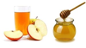 التفاح مع إضافة العسل