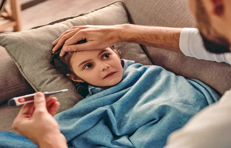 أنواع الحمى المصاحبة للعديد من الحالات المرضية عند الأطفال