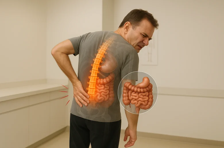 الإمساك والشعور بتشنجات أسفل الظهر