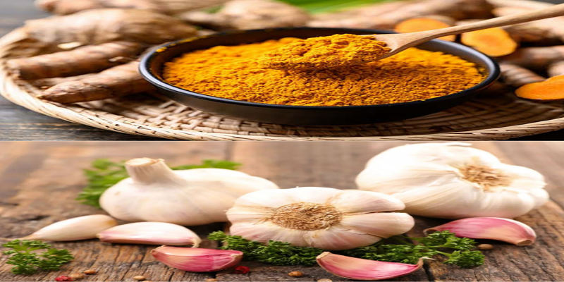 استخدام الكركم والثوم وما يعود على الجسم من فوائد صحية