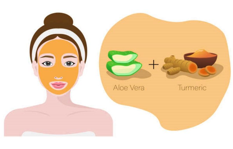 5 فوائد عند تطبيق قناع الكركم والصبار على البشرة