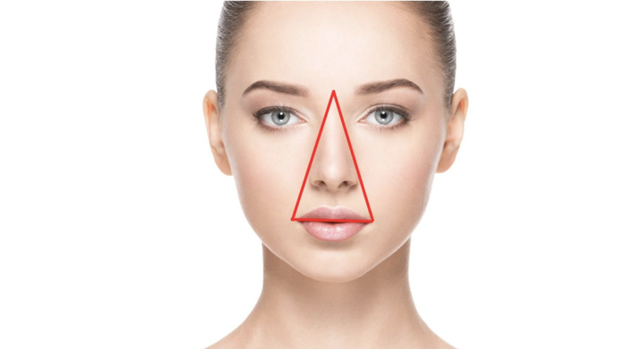 مايجب معرفته عن منطقة مثلث الخطر في الوجه؟