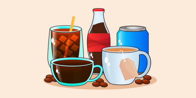 أطعمة ومشروبات الكافيين