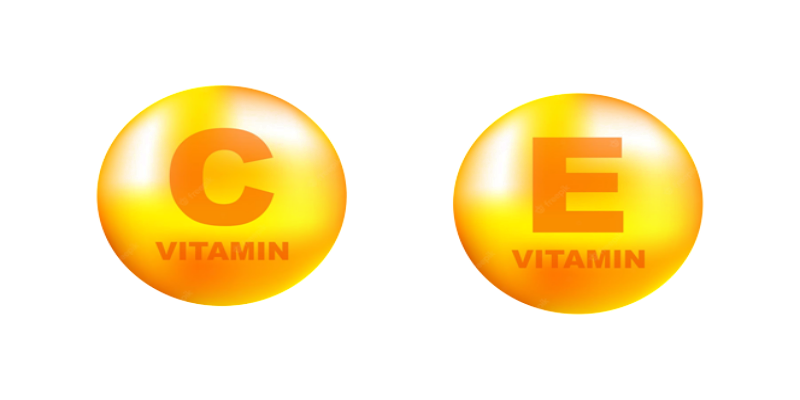 فيتامينات C و E