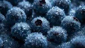 التوت الأزرق المجمد