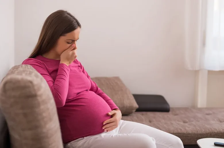 الغثيان في الشهر التاسع من الحمل