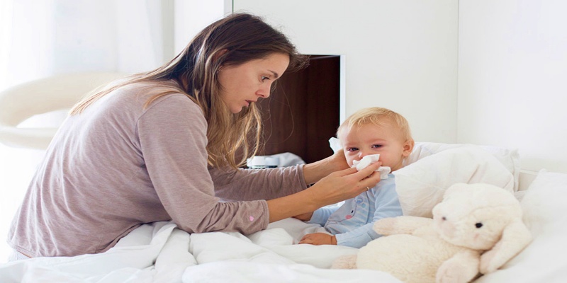 دور الأباء عند اصابة أطفالهم بالتهاب الشعب الهوائية