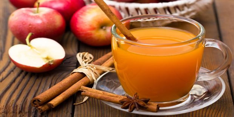 مشروب القرفة مع خل التفاح