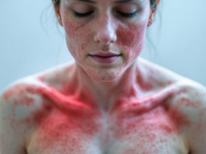 الأعراض الشائعة لمتلازمة الرجل الأحمر