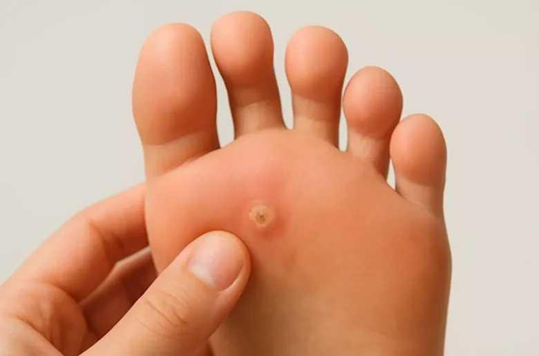 علاج مسمار القدم