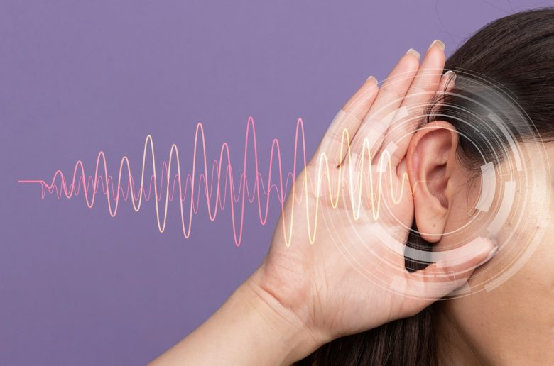 ضعف حاسة السمع مع سلامة طبلة الأذن