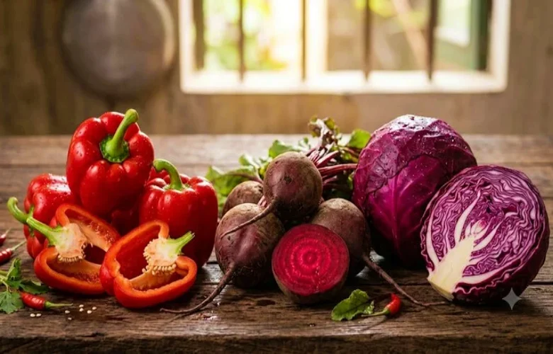 أهم أنواع الخضروات الحمراء التي تعمل على تحفيز وتجديد الكولاجين